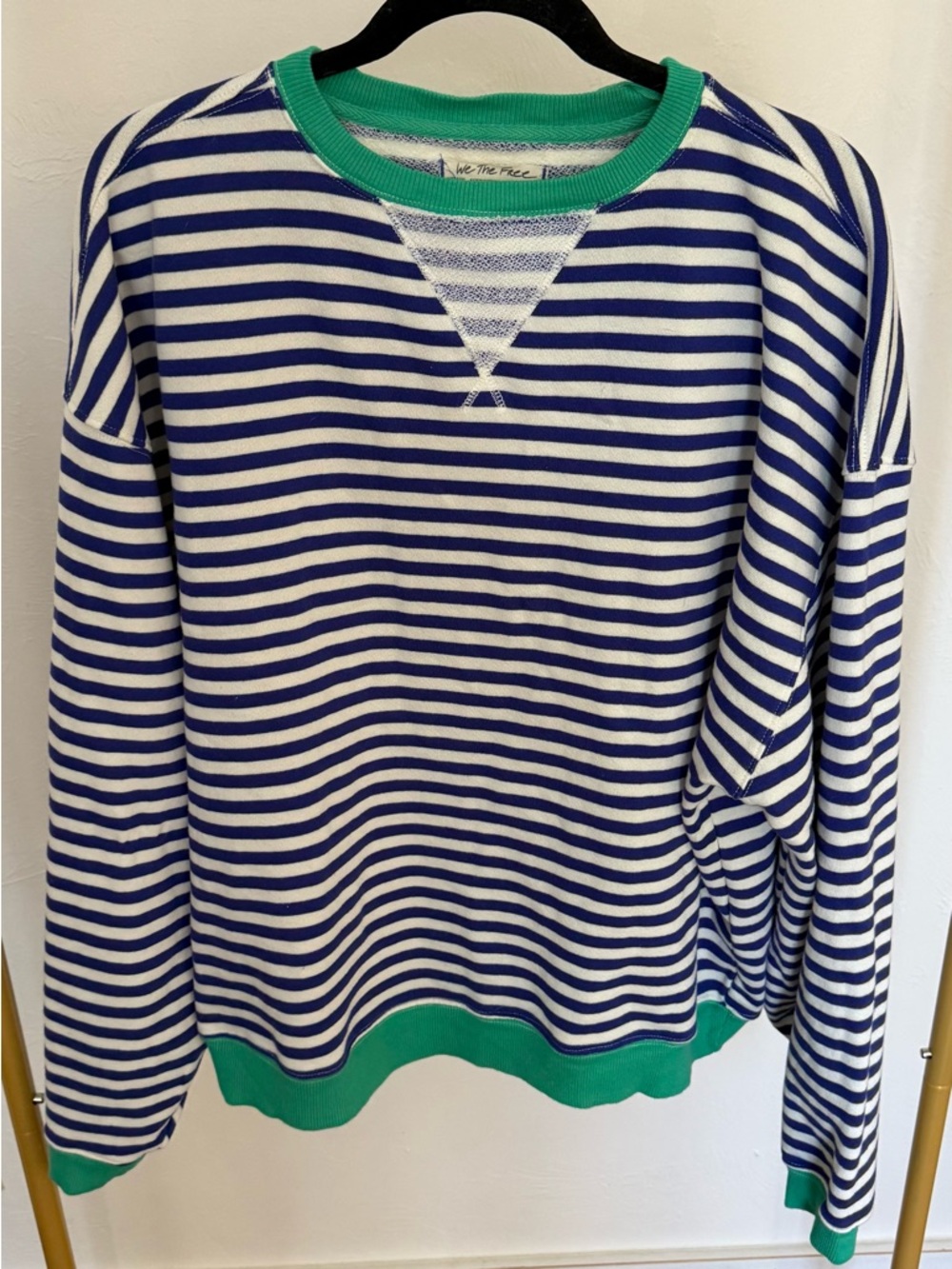We The Free Classic Striped Oversized Sweatshirt